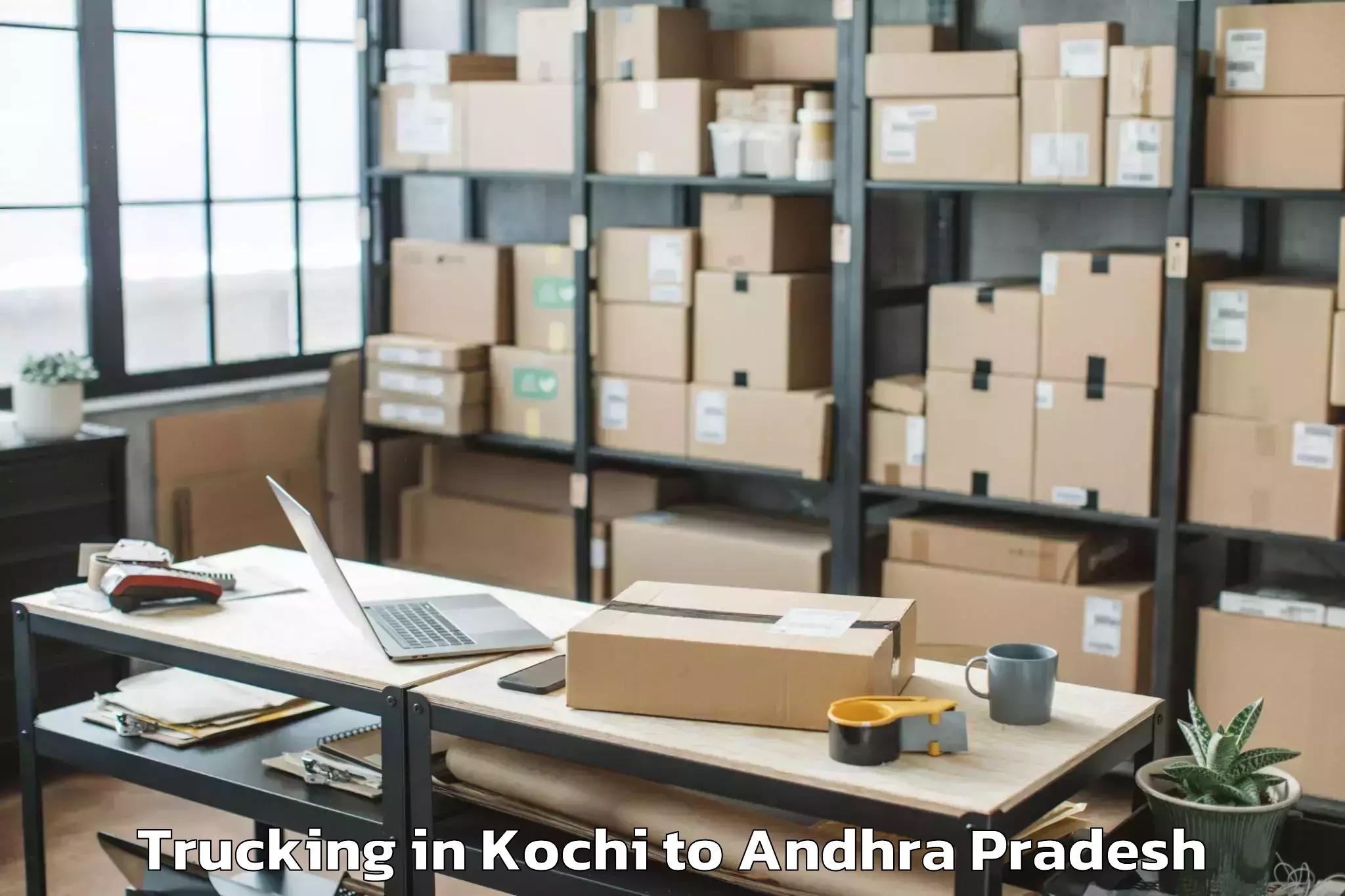 Top Kochi to Yadamarri Trucking Available